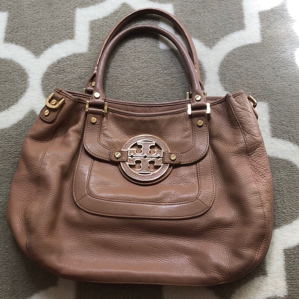 TORY BURCH boho brown purse